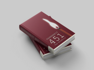 Fahrenheit 451 closed pair mockup